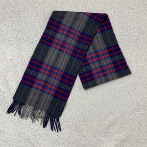 John Hanly Ireland Tartan Plaid Wool Cashmere Scarf